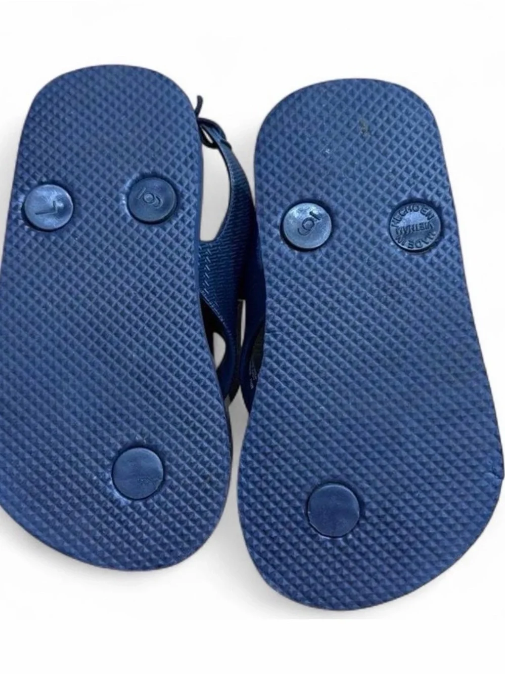 Old Navy Toddler Dark Blue Textured Flip Flops